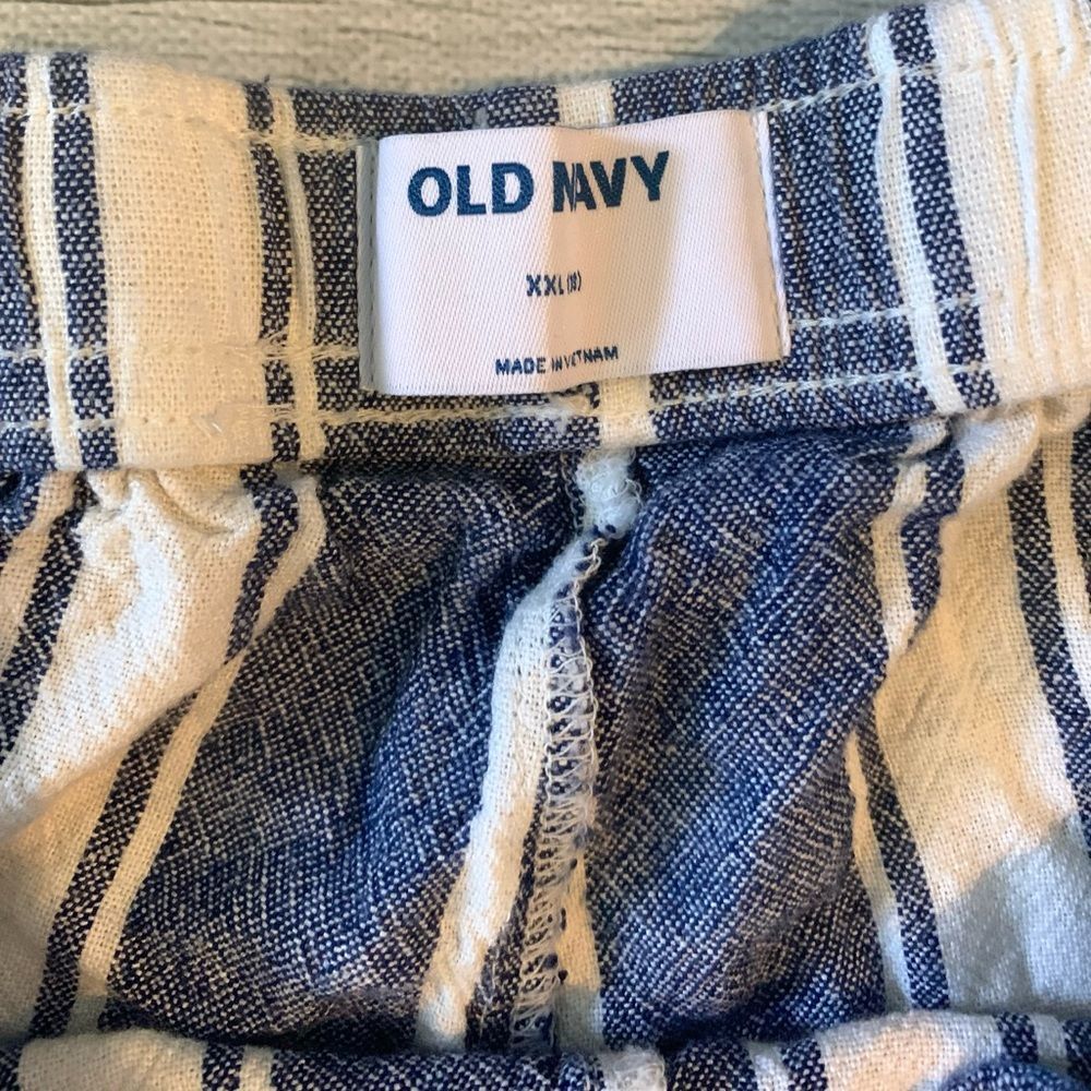 Girls Old Navy linen blend striped shorts-XXL - Picture 4 of 5